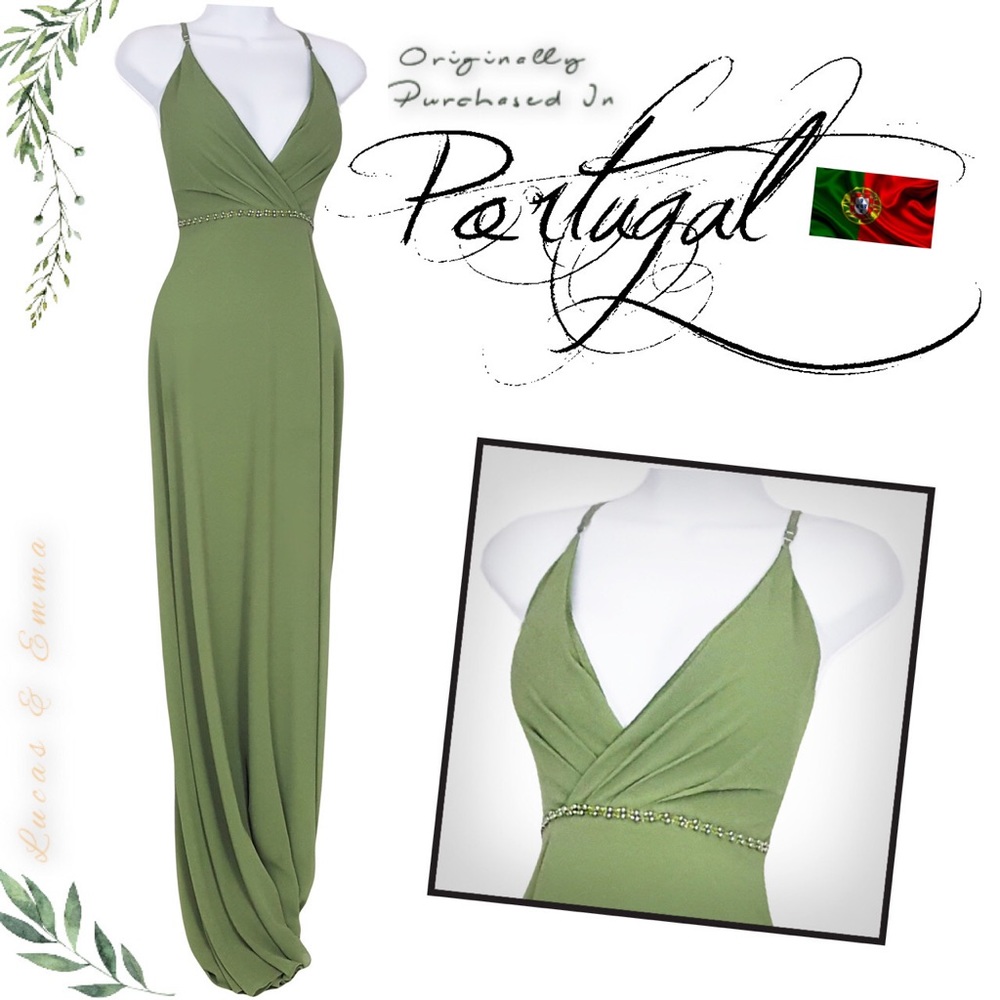 LUCAS & EMMA Elegant Goddess Maxi S/M Olive